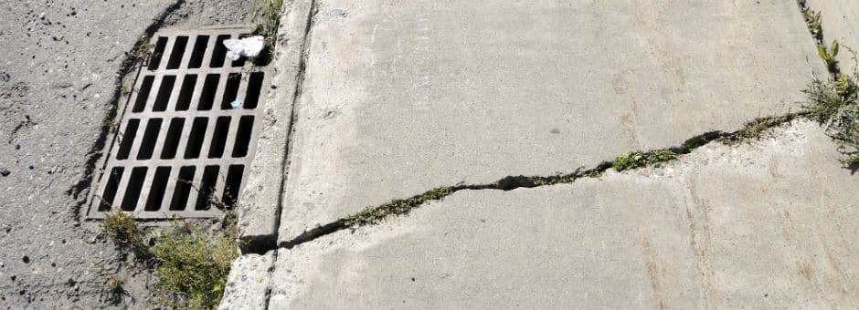 Trip and Fall on Uneven Sidewalk