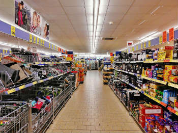 Supermarket aisles