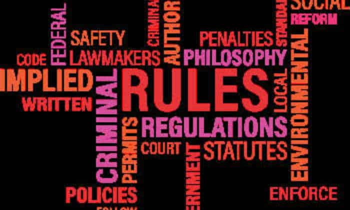 Rules laws policies